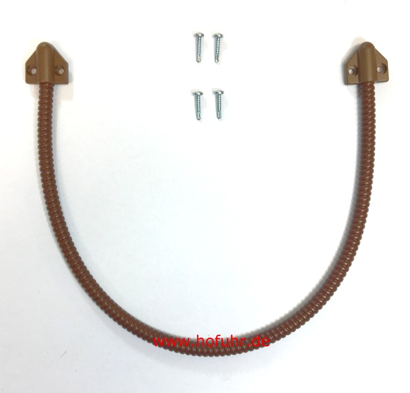 Kabelübergang Metall/PVC-Mantel weiß 7mm innen 50cm 