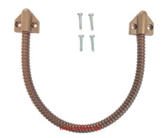 Kabelübergang Metall/PVC-Mantel braun, 30cm